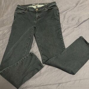 Eddie Bauer Slightly Curvy  8 Dark-Wash Jeans Women Stretch Denim Business